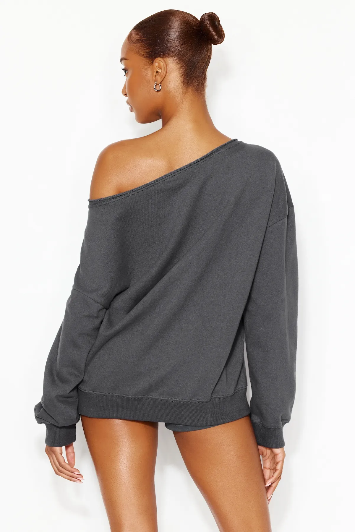SoftTerry™ Off Shoulder Sweatshirt sold by Garage product image thumbnail 4