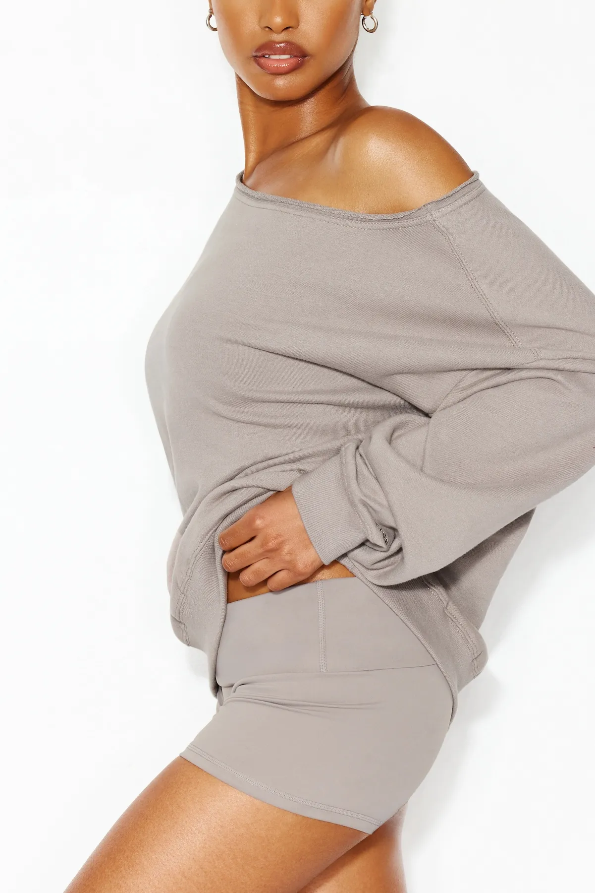 SoftTerry™ Off Shoulder Sweatshirt sold by Garage product image thumbnail 2