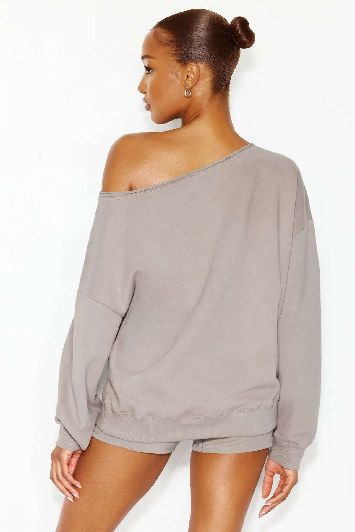 SoftTerry™ Off Shoulder Sweatshirt sold by Garage product image thumbnail 3