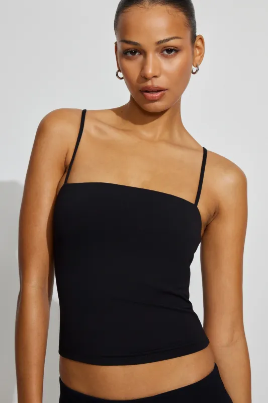 Sleek Straight Neck Cami Top made by Garage