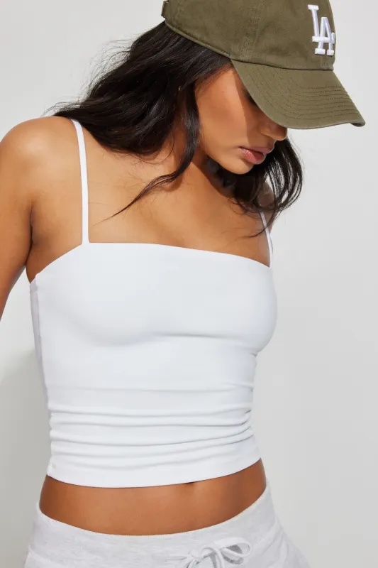 Sleek Straight Neck Cami Top made by Garage