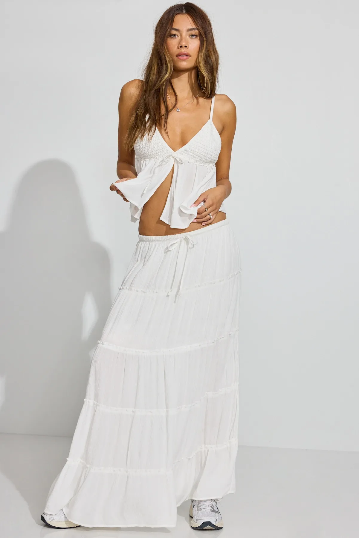 Tiered Maxi Skirt sold by Garage