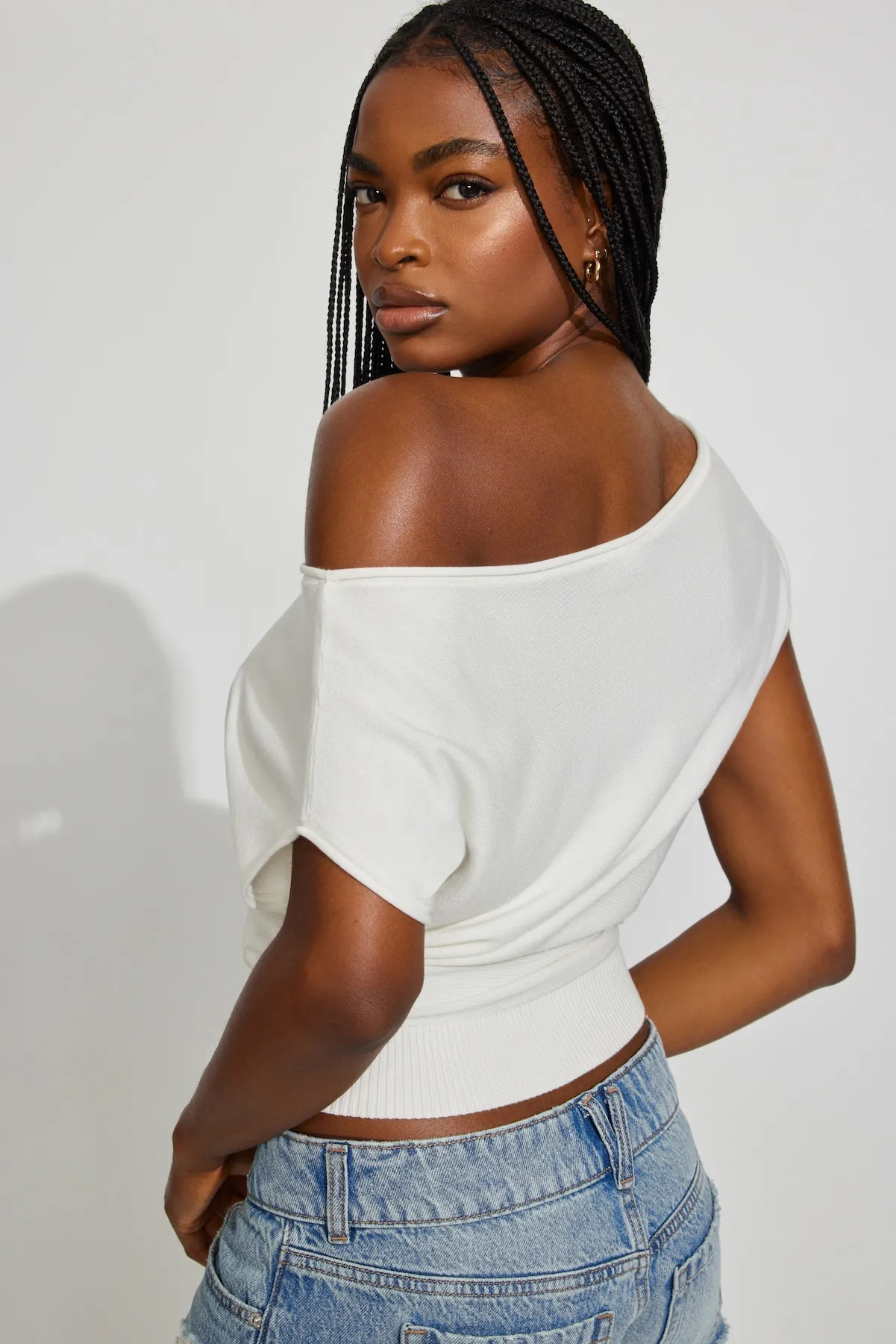 Romi Asymmetric Cinched Waist Sweater sold by Garage product image thumbnail 2