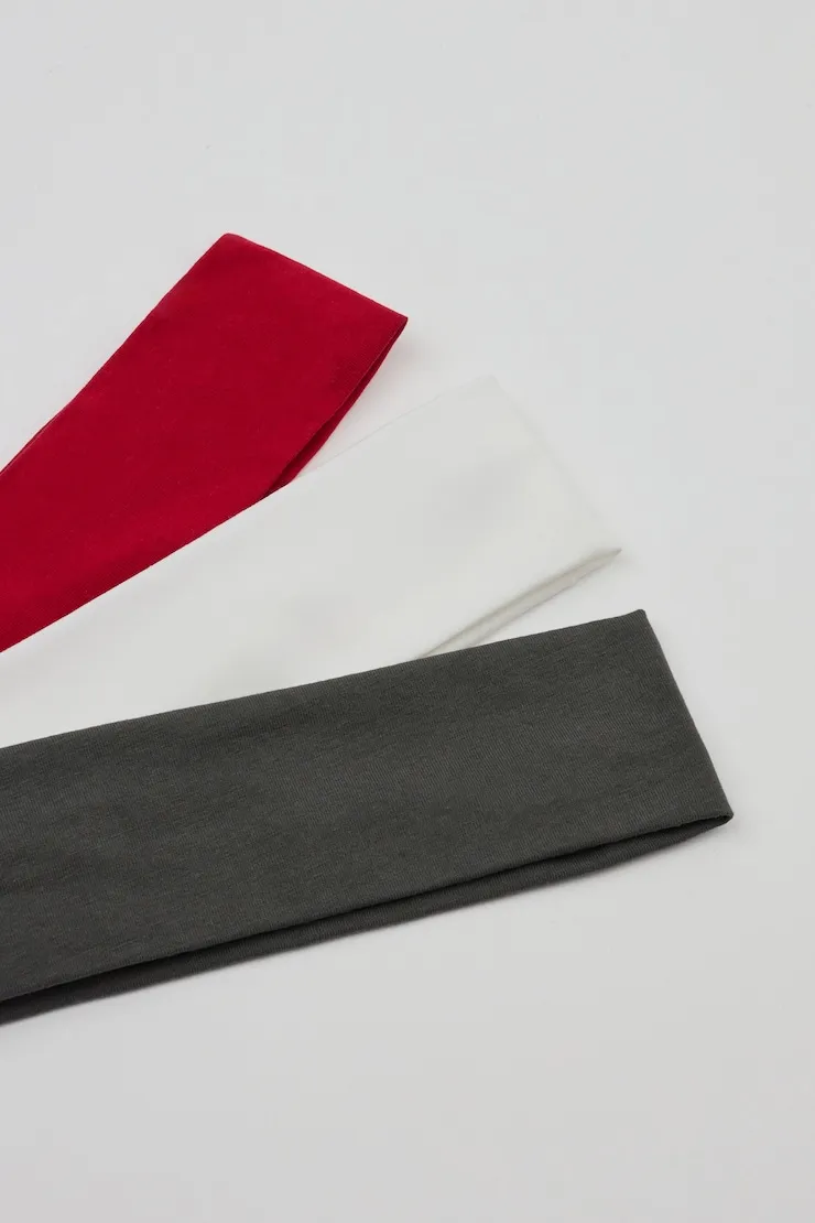 Set of 3 Stretchy Headbands - Garage - White - Women Clothing sold by Garage product image thumbnail 4