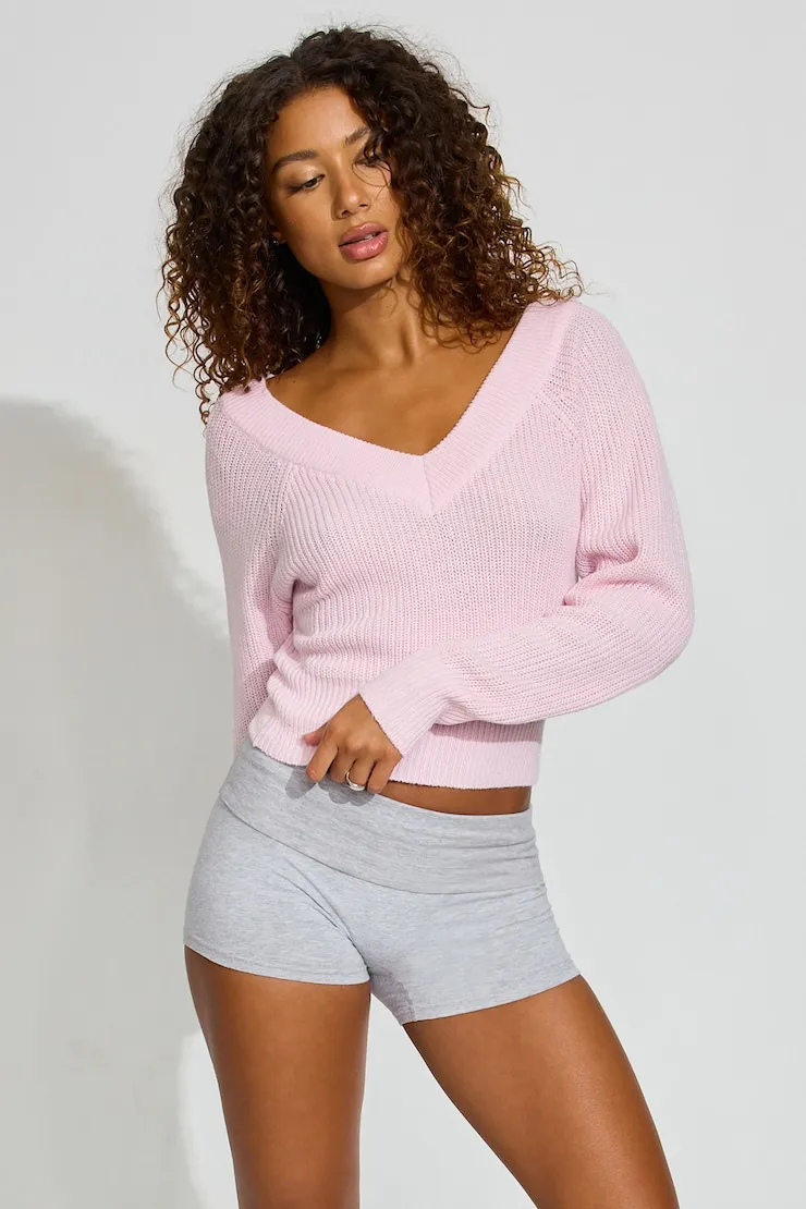 Rylie Supersoft V-Neck Top - Garage - Pink - Women Clothing sold by Garage product image thumbnail 2