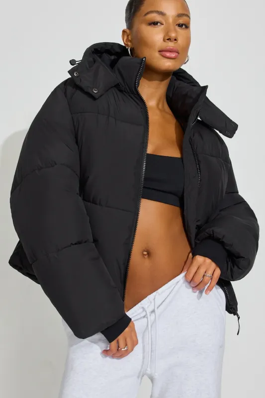 Chill Puffer Jacket - Garage - Black - Women Clothing made by Garage