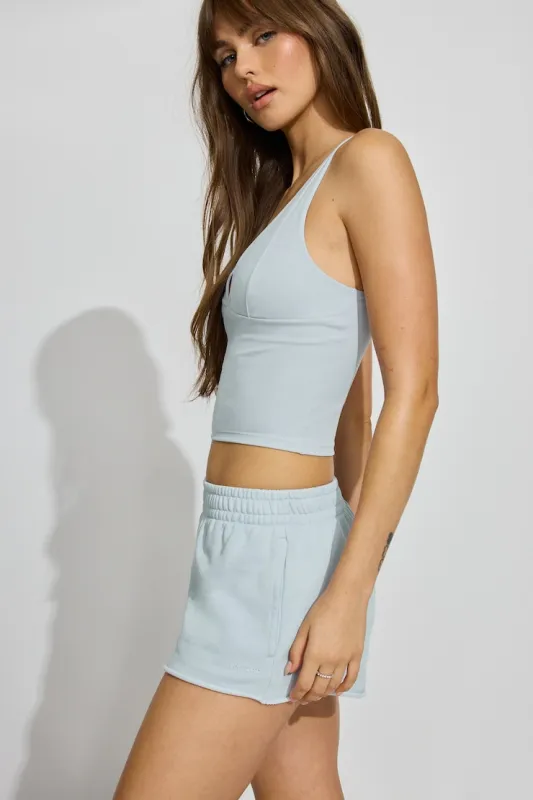 SoftTerry Low Rise Shorts - Garage - Blue - Women Clothing made by Garage