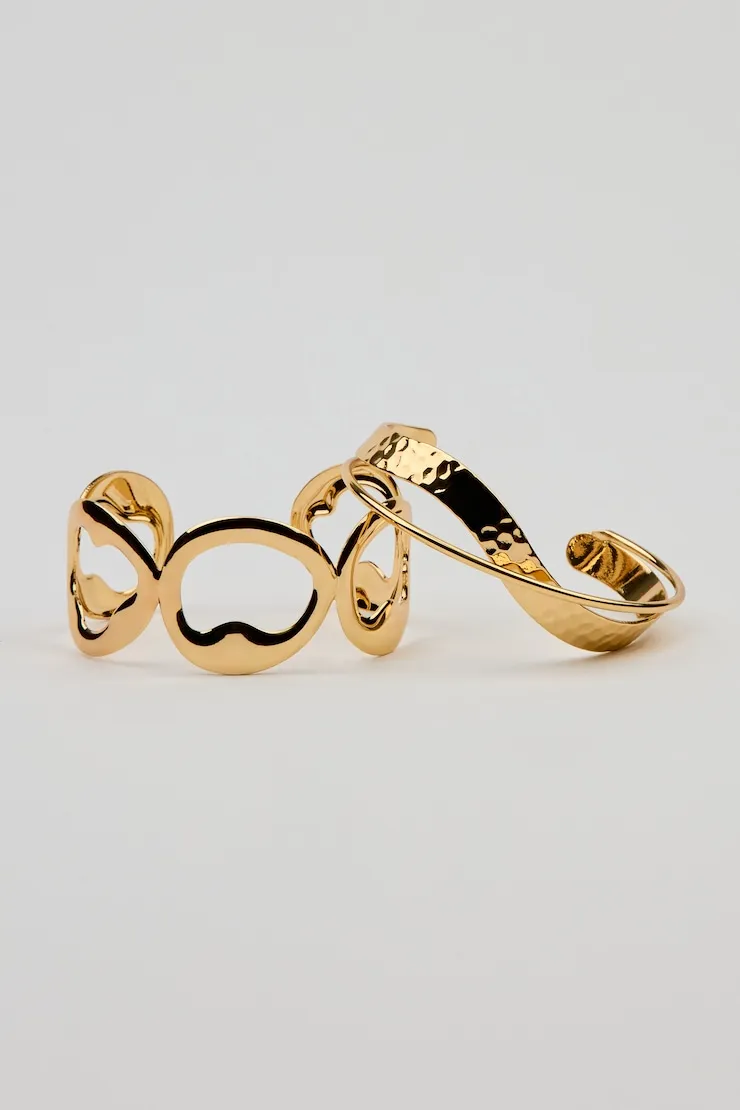 Set of 2 Textured Cuffs - Garage - Yellow - Women Clothing sold by Garage product image thumbnail 2