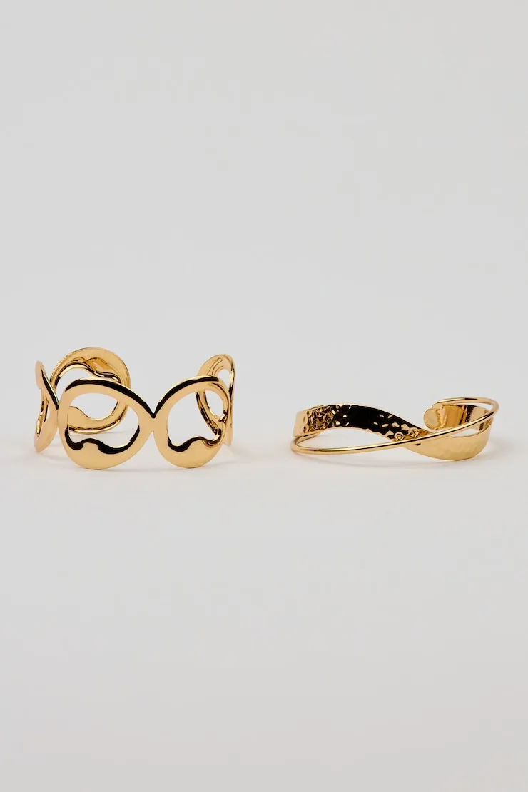 Set of 2 Textured Cuffs - Garage - Yellow - Women Clothing sold by Garage product image thumbnail 3