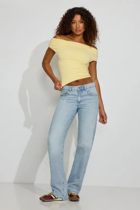 Relaxed Straight Jeans - Garage - Blue - Women Clothing made by Garage