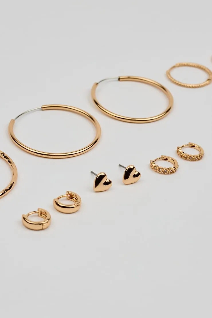 6 Pack of Mini Studs & Thin Hoop Earrings - Garage - Yellow - Women Clothing sold by Garage product image thumbnail 4