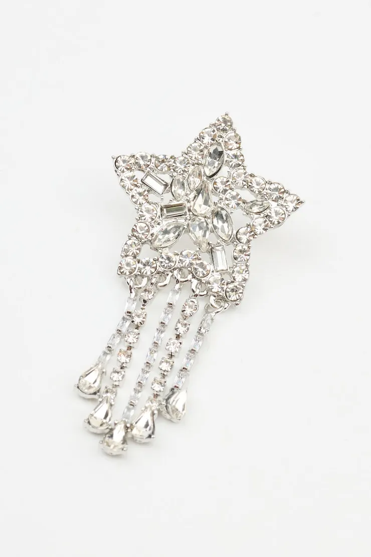 Oversized Gem Star Earrings - Garage - Greys - Women Clothing sold by Garage product image thumbnail 2