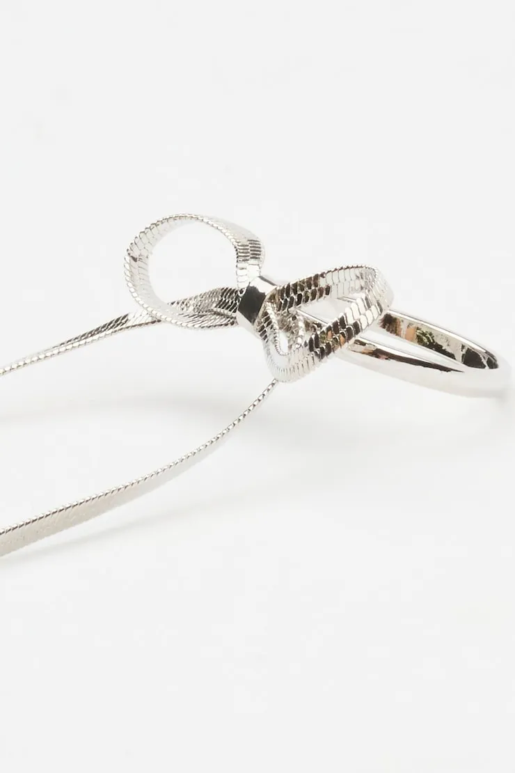 Snake Chain Ring - Garage - Grey - Women Clothing sold by Garage product image thumbnail 3