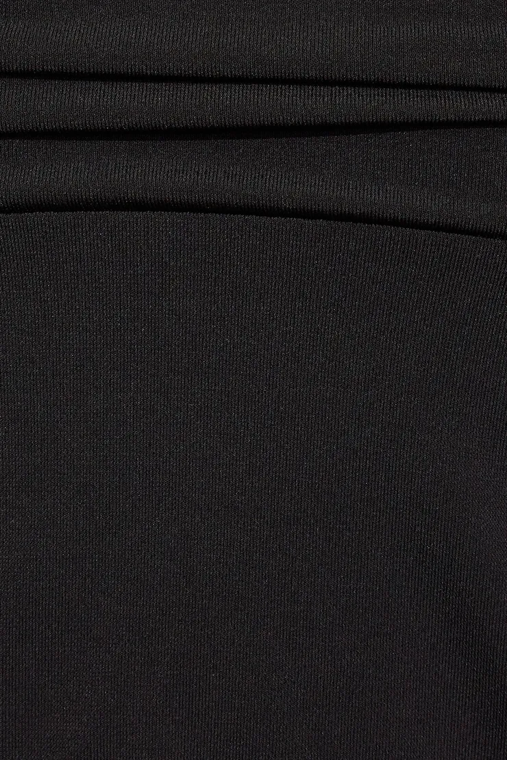 Plunge Halter Hankerchief Top - Garage - Black - Women Clothing sold by Garage product image thumbnail 5
