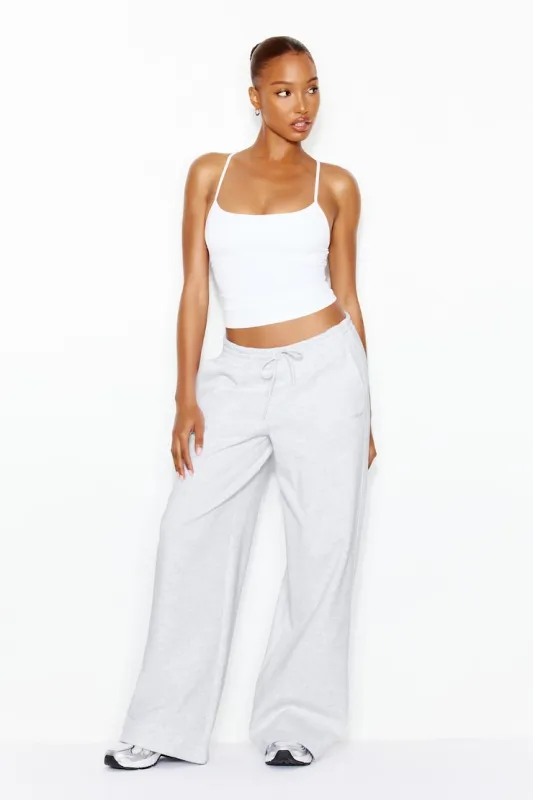 UltraFleece Wide Leg Sweatpants - Garage - Greys - Women Clothing made by Garage