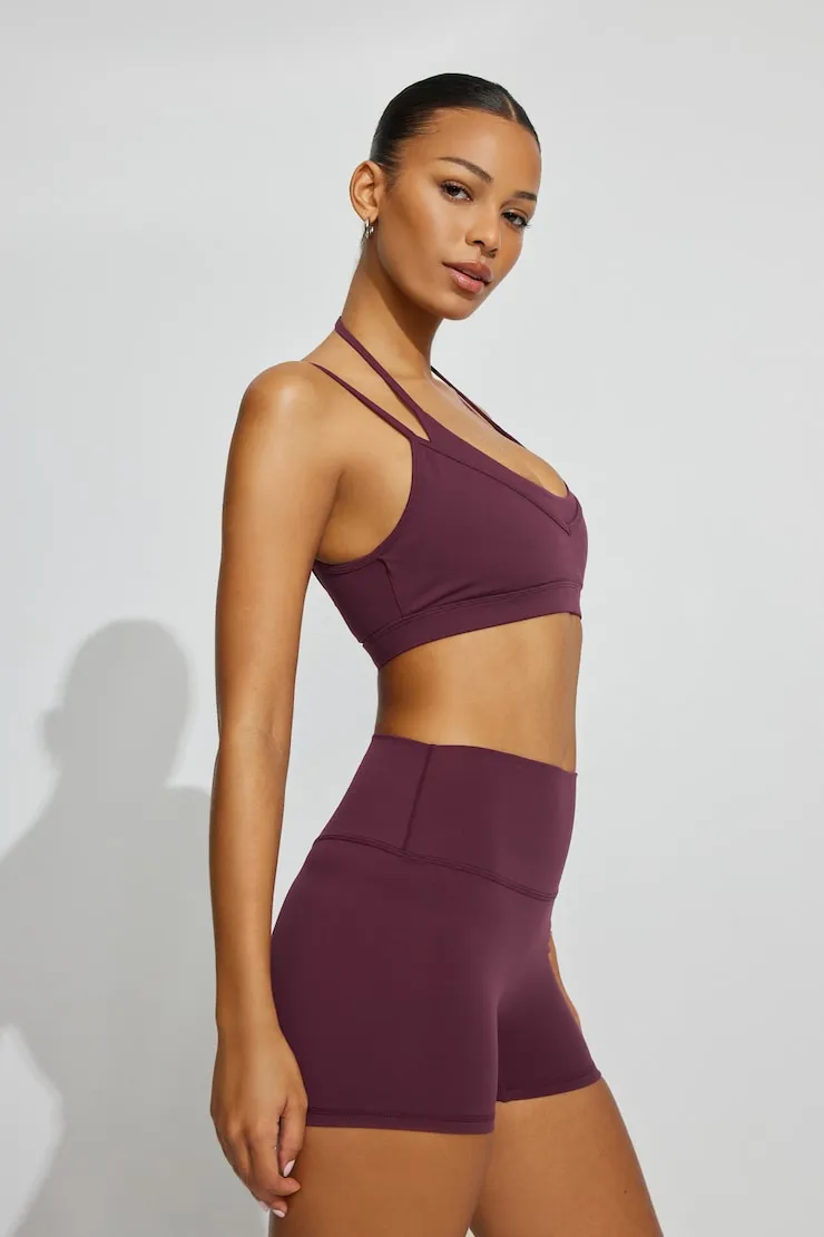 Active Booty Shorts - Garage - Burgundy - Women Clothing sold by Garage product image thumbnail 3