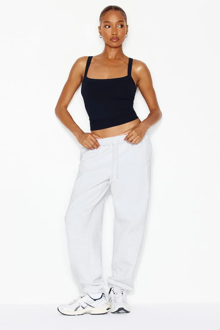 Open Neck Ribbed Cami Top - Garage - Navy - Women Clothing sold by Garage product image thumbnail 2