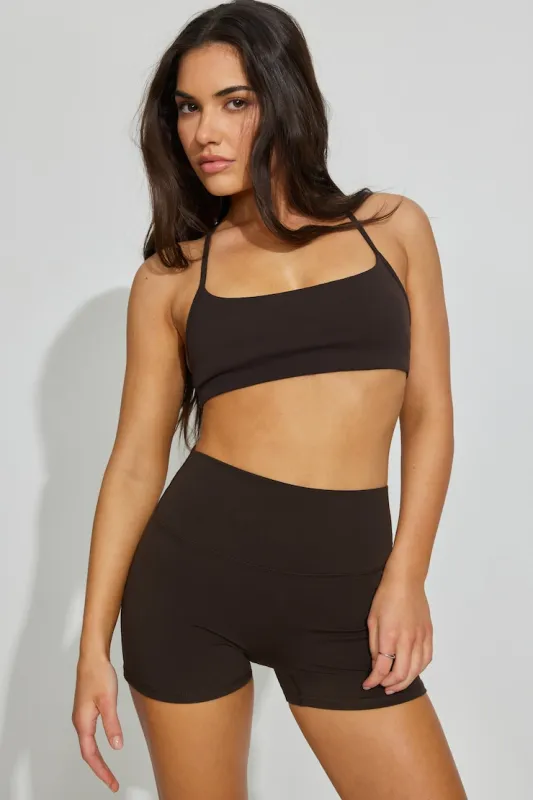 Active Booty Shorts - Garage - Brown - Women Clothing made by Garage