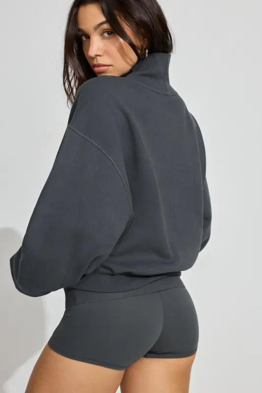 UltraFleece Bubble Mock Neck Sweater - Garage - Greys - Women Clothing made by Garage