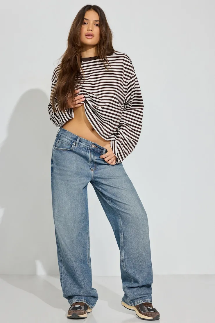 Fluid Long Sleeve Crewneck - Garage - Brown - Women Clothing sold by Garage product image thumbnail 3