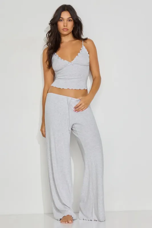 Pointelle Slouchy Pants - Garage - Greys - Women Clothing made by Garage