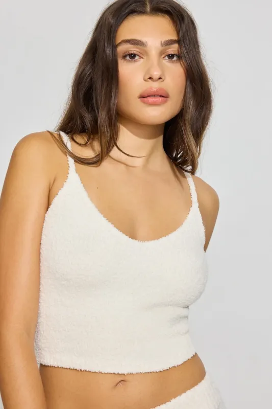 Plush Cami Top - Garage - Beige - Women Clothing made by Garage