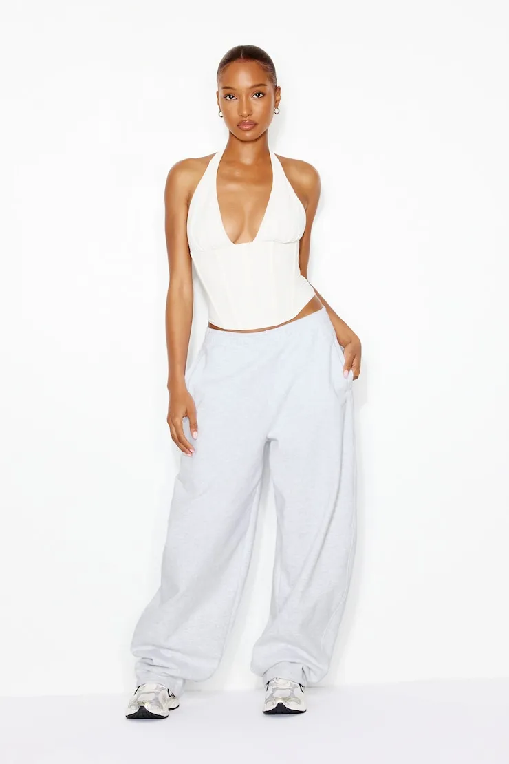 UltraFleece Barrel Leg Sweatpants - Garage - Greys - Women Clothing sold by Garage