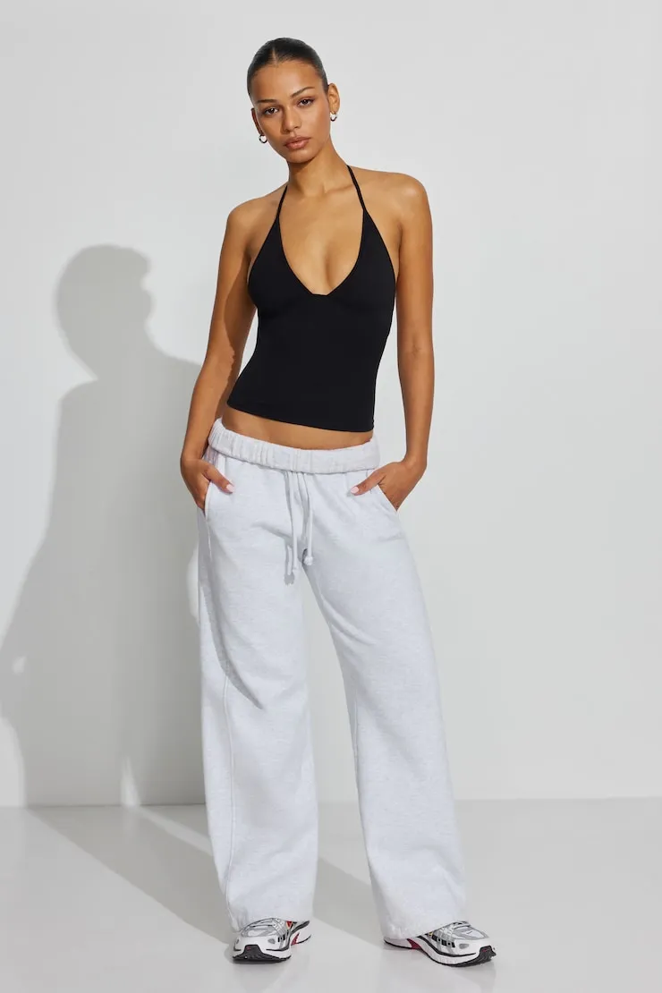 Sleek Plunge Halter Top - Garage - Black - Women Clothing sold by Garage product image thumbnail 3