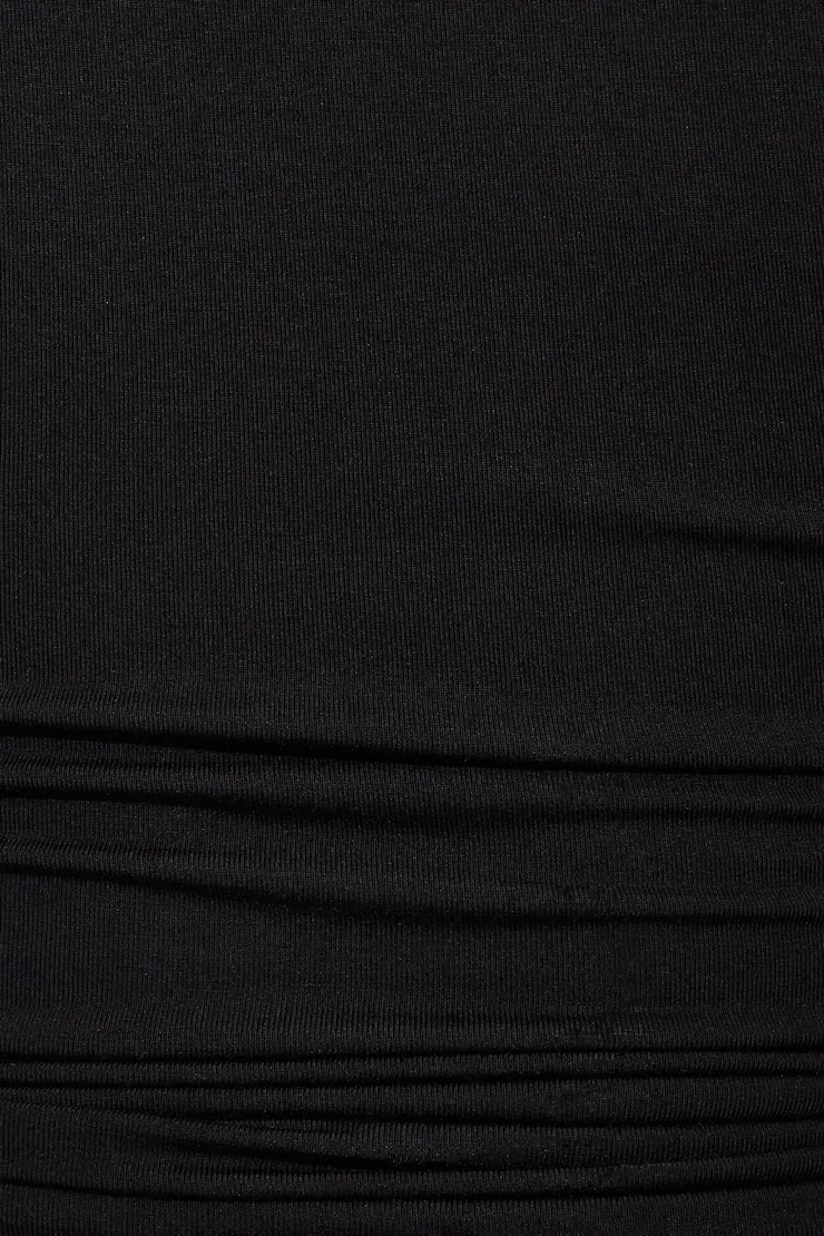 Smooth Open Neck Tee - Garage - Black - Women Clothing sold by Garage product image thumbnail 4