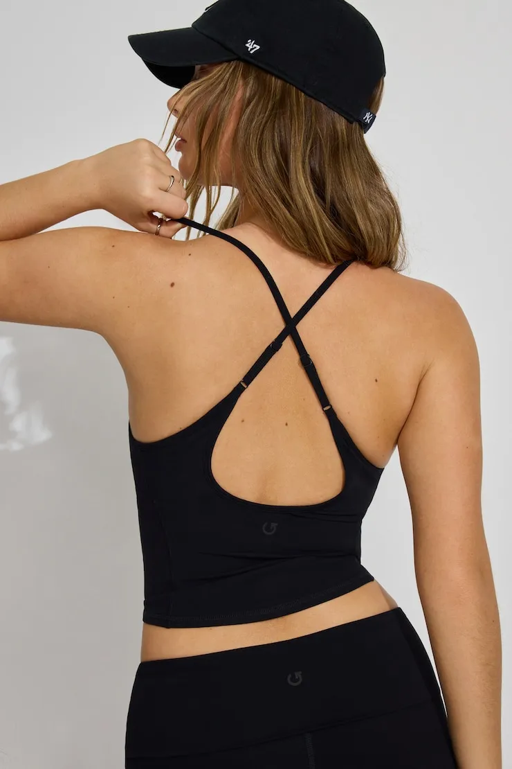 Active Keyhole Back Cami Top - Garage - Black - Women Clothing sold by Garage product image thumbnail 3