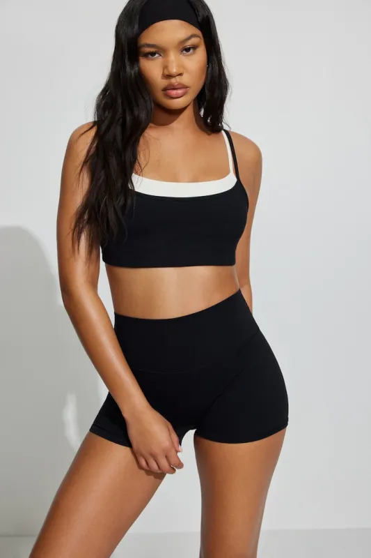 Active Double Layer Bra - Garage - Black - Women Clothing made by Garage