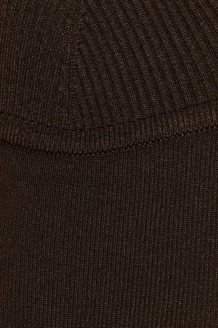 Combo Stitch Halter Top - Garage - Brown - Women Clothing sold by Garage product image thumbnail 4