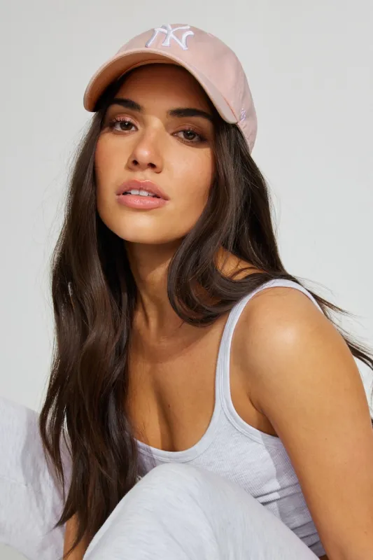 47 BRAND Clean Up Cap  - NY - Garage - Pink - Women Clothing made by Garage