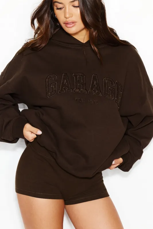UltraFleece Hoodie - Garage - Brown - Women Clothing made by Garage