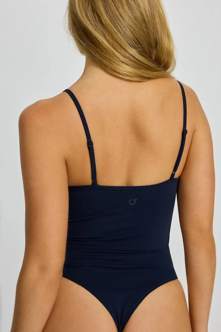 Active Plunge Bodysuit - Garage - Navy - Women Clothing sold by Garage product image thumbnail 4