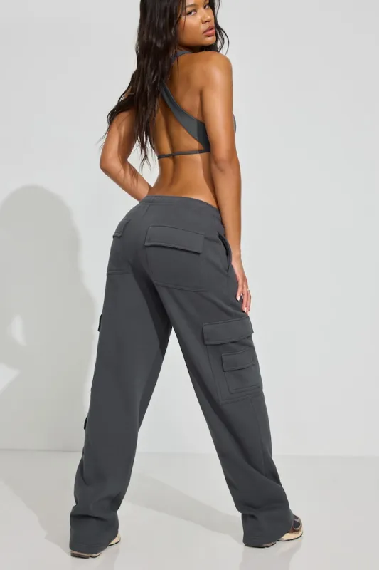 UltraFleece Cargo Sweatpants - Garage - Greys - Women Clothing made by Garage