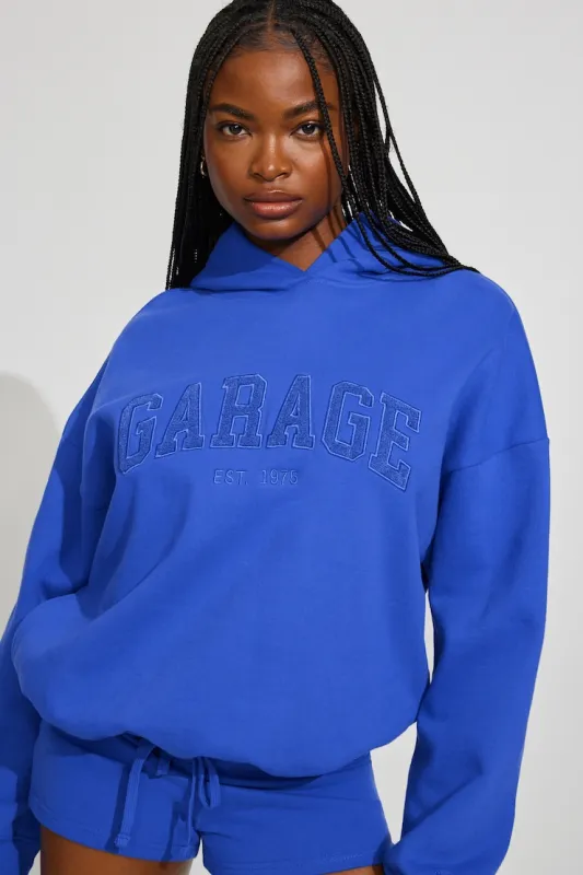 UltraFleece Hoodie - Garage - Blue - Women Clothing made by Garage