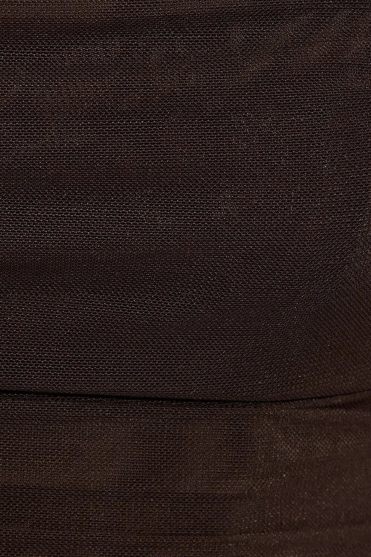 Ally Mesh Peekaboo Bustier - Garage - Brown - Women Clothing sold by Garage product image thumbnail 5