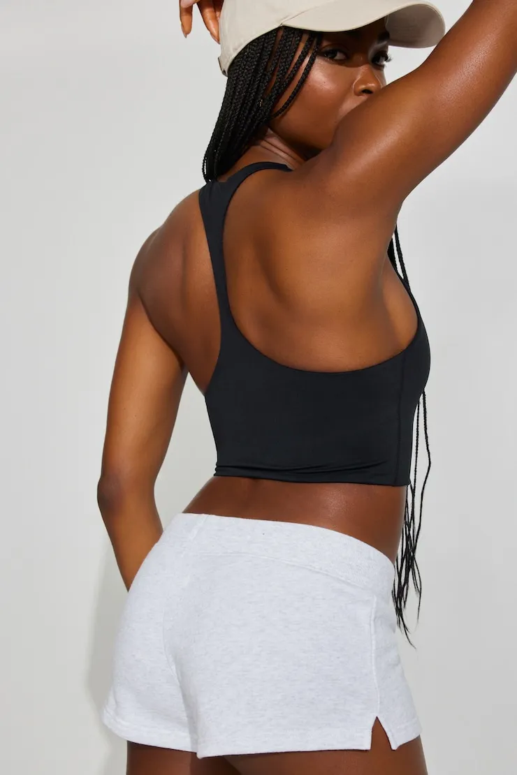 Active Cropped Racerback Tank Top - Garage - Black - Women Clothing sold by Garage product image thumbnail 4