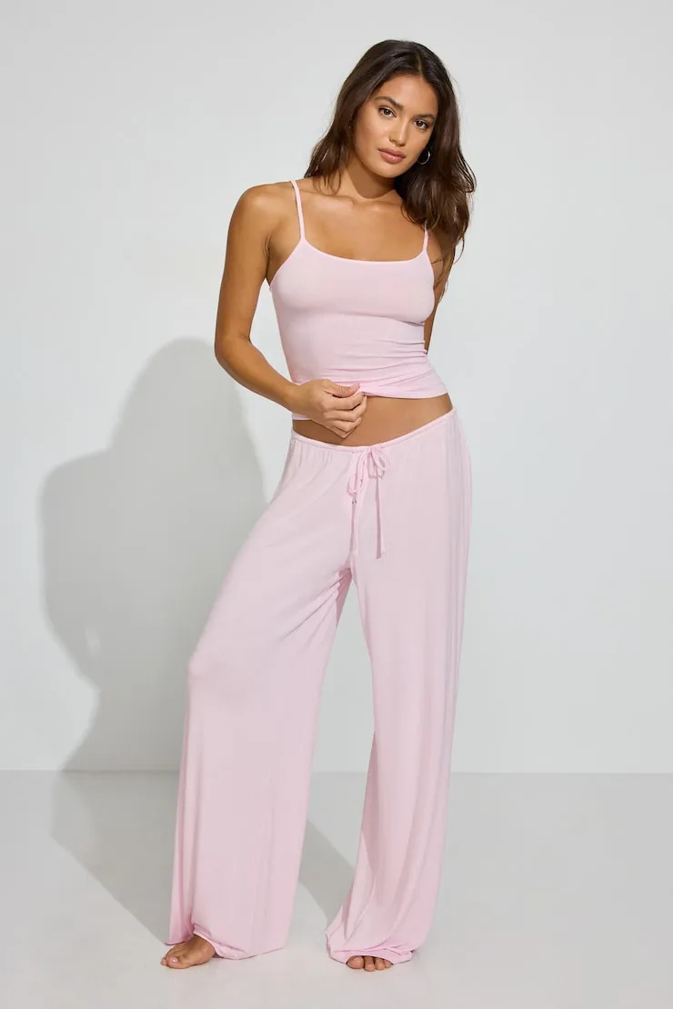 Sheer Ribbed Cami Top - Garage - Pink - Women Clothing sold by Garage product image thumbnail 3