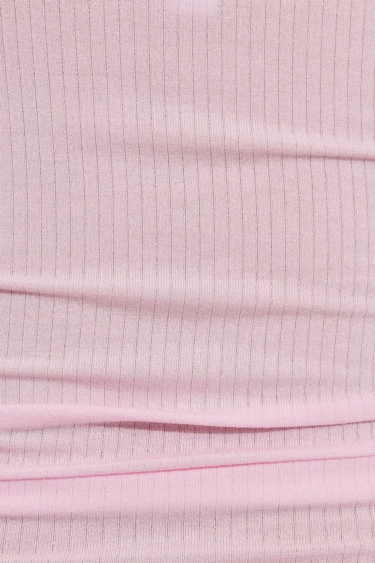 Sheer Ribbed Cami Top - Garage - Pink - Women Clothing sold by Garage product image thumbnail 5