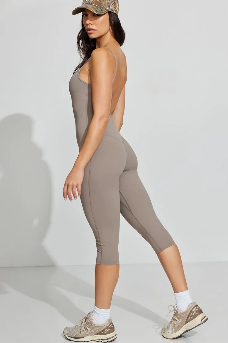 Active Capri Jumpsuit - Garage - Beige - Women Clothing sold by Garage product image thumbnail 3