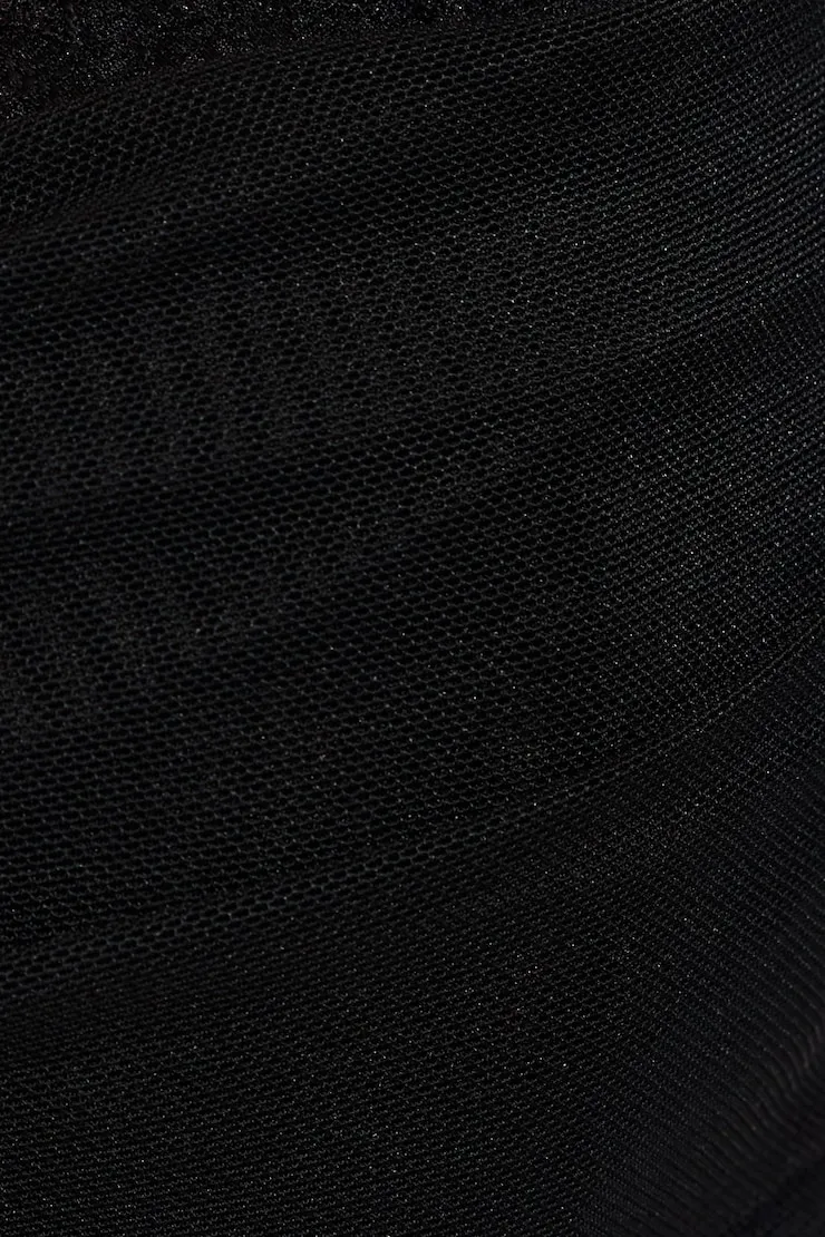Ally Mesh Peekaboo Bustier - Garage - Black - Women Clothing sold by Garage product image thumbnail 5