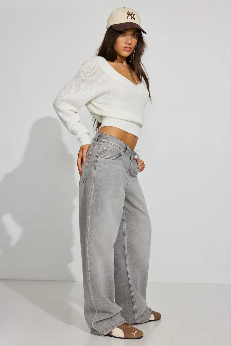 Low Rise Baggy Jeans - Garage - Black - Women Clothing sold by Garage product image thumbnail 2
