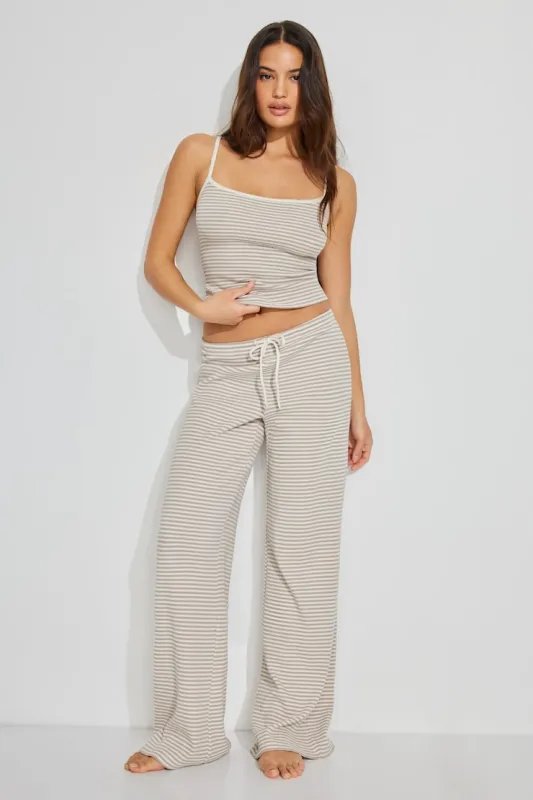 Waffle Pants - Garage - Brown - Women Clothing made by Garage