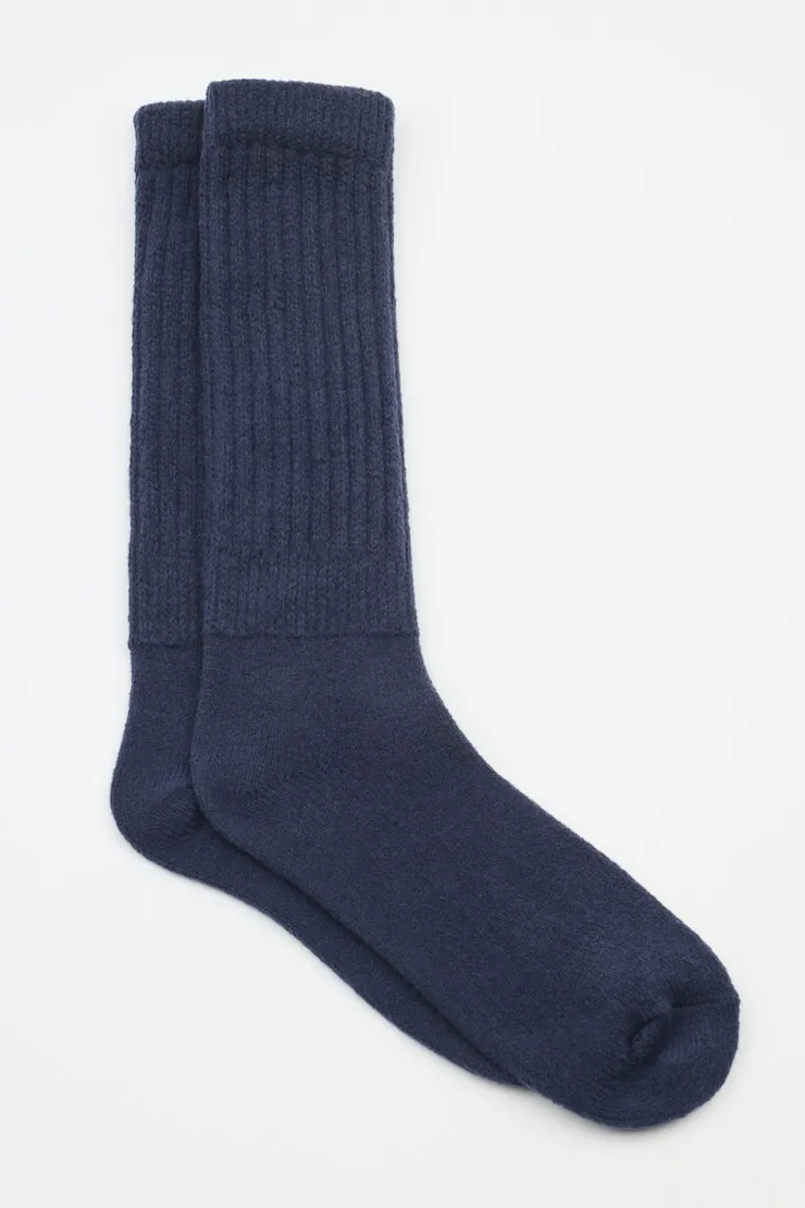 SoftCotton The Cloud Socks - Garage - Navy - Women Clothing sold by Garage product image thumbnail 2