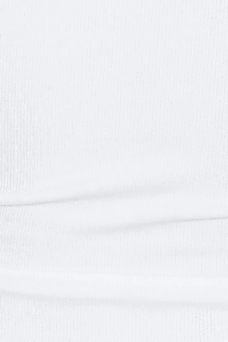 SnatchRib Boatneck 3/4 Sleeve Top - Garage - White - Women Clothing sold by Garage product image thumbnail 4