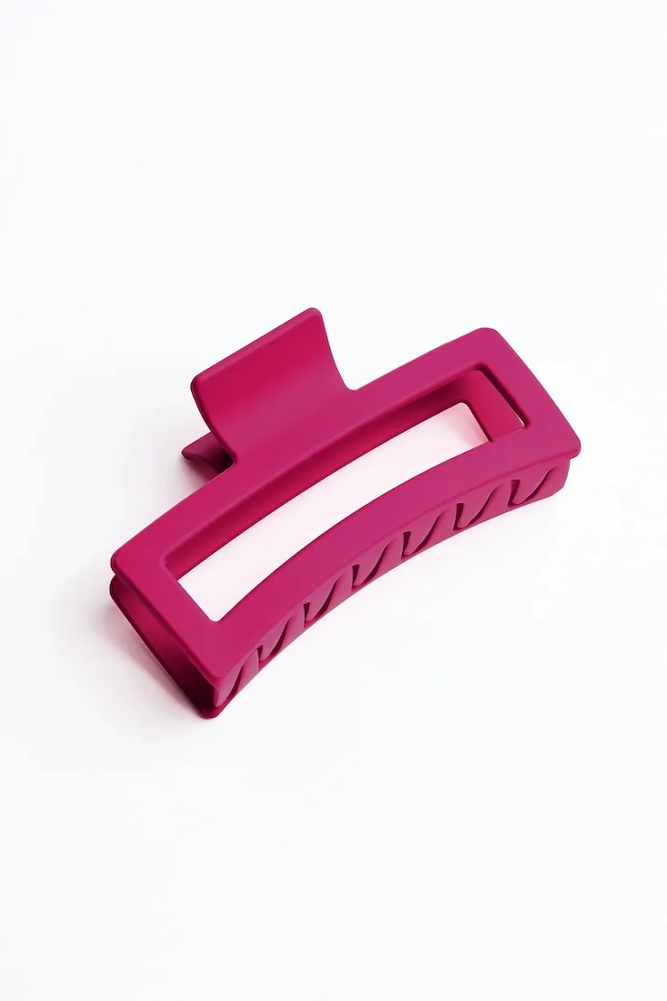 Oversized Rectangle Claw Clip - Garage - Pink - Women Clothing sold by Garage product image thumbnail 2
