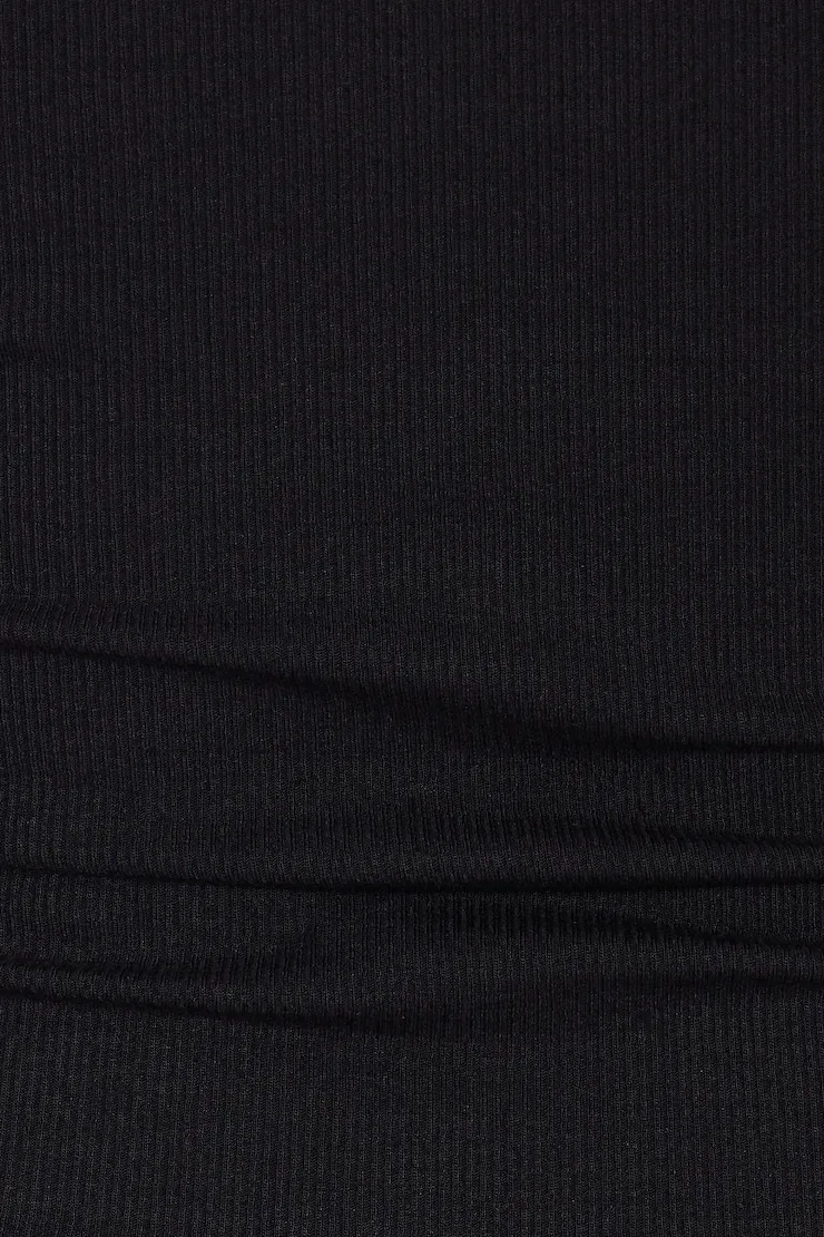 SnatchRib Crossover Longsleeve Top - Garage - Black - Women Clothing sold by Garage product image thumbnail 4