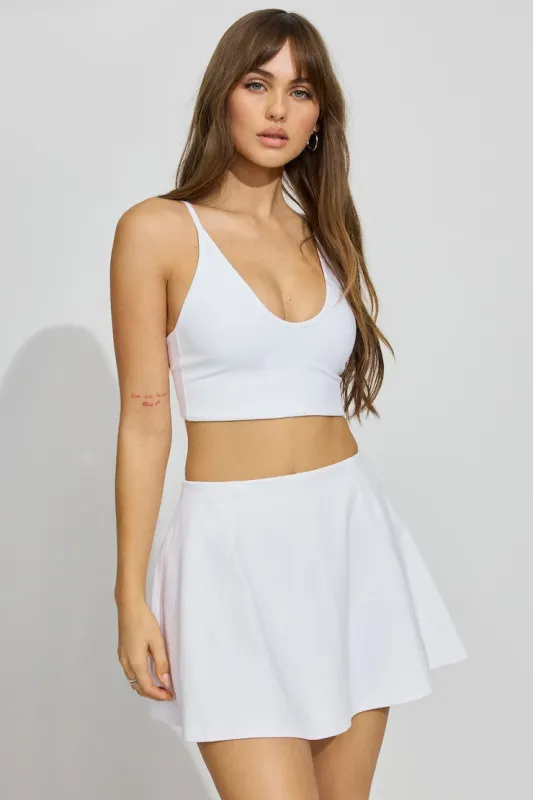 Active Flowy Skort - Garage - White - Women Clothing made by Garage